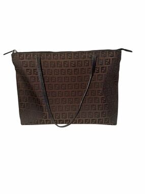 Fendi Brown Monogram FF Jacquard Tote